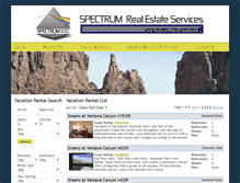 Tablet Screenshot of bookings.spectrumrealestateservices.com